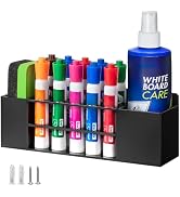 Banafich Magnetic Dry Erase Marker Holder for Whiteboard, Wall Mount Pen Holder for Refrigerator,...