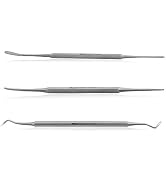 Ingrown Toenail File Set by Blizzard – 3 Piece Double-Ended Tool Kit with Blacks File, Nail Clean...
