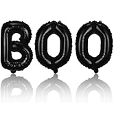 Black Halloween Balloons B Letter Balloon O Letter Balloon Halloween Banner Balloons for Hallowee...