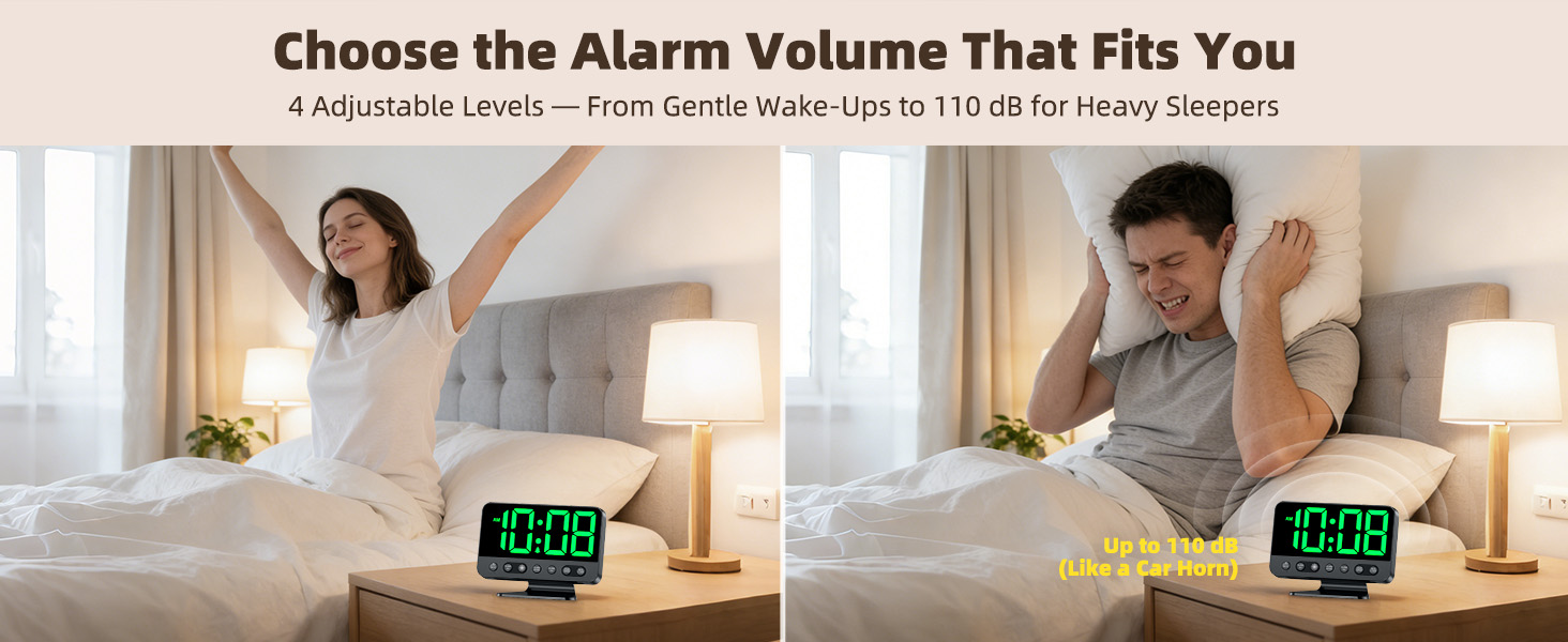 4 Adjustable Volume Levels