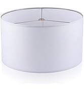 Wellmet 18"x18"x12" Assembly Required Lampshades for Table Lamp,Bedside Lamp,Floor Lamp,Fabric Dr...