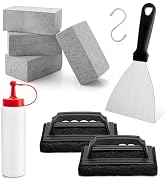 HaSteeL Griddle Cleaning Kit, 9Pcs Flat Top Grill Cleaning Kit with Grill Stone, Cleaning Brush, ...