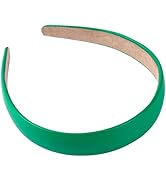 WantGor 1 Inch PU Leather Headband, Wide Padded Hairband Fashion Hair Bands Cute Womens Headbands...