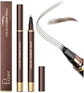 Espoce Eyebrow Pencil, 2Pcs Waterproof Microblading Eyebrow Pens, 4 Tip Precise Eye Brow Makeup P...
