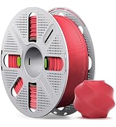 MarsWork Matte Red PLA Filament with Quick-Swap Reusable Spool 1kg (2.2lbs), 1.75mm 3D Printing F...