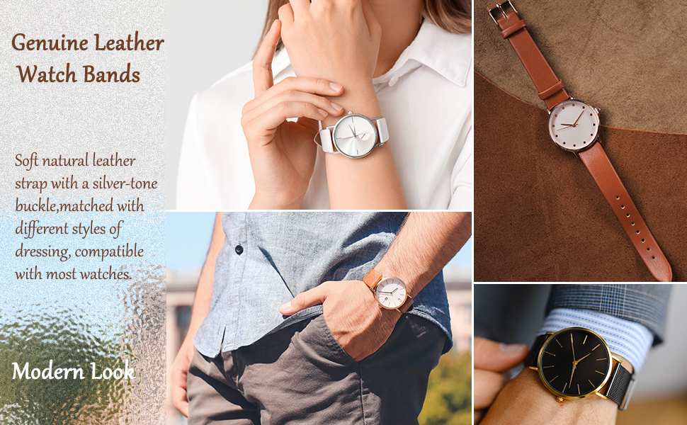 soft leather watch strap