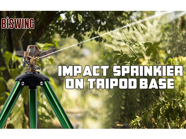 Biswing Impact Sprinkler Head on Tripod Base