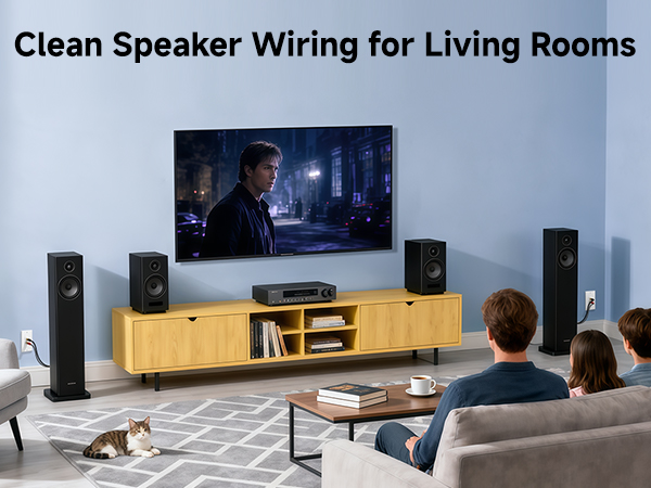 Speaker wall plate with gold-plated connectors for clear audio