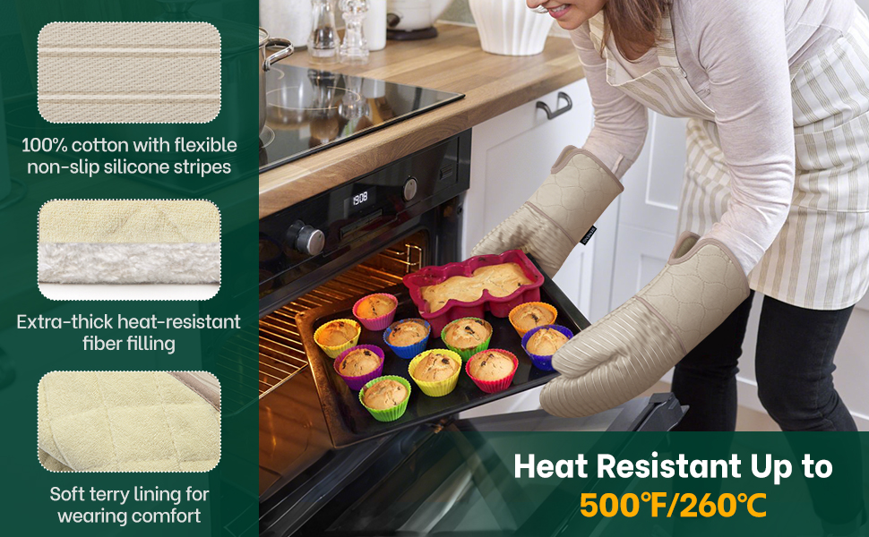 oven mitts heat resistant