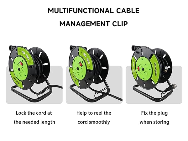 extension cord reel with outlets