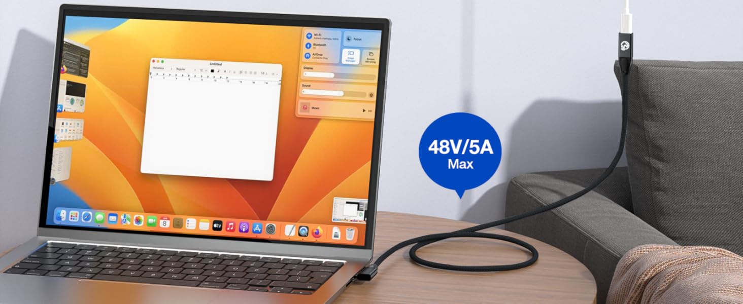 PD 3.1 240W (48V/5A) USB C Fast Charge charging charger cable 200w 140w 100w 80w 60w 45w