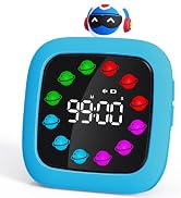 Yunbaoit Digital Visual Timer for Kids, 99-Minute Countdown, Rechargeable | Dark Blue Protective ...