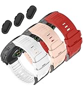 VELEYOK 26mm Quickfit Silicone Watch Bands Compatible with Garmin Fenix 8 tactix 8 51mm/Fenix 7X/...