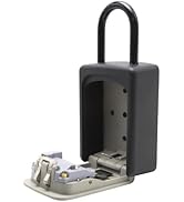 Kingsley QCH-812 Extra Large Capacity Key Storage Box with Detachable Shackle - Hanging or Wall M...