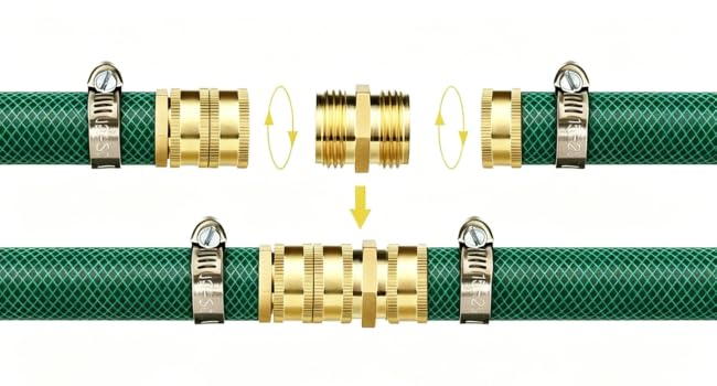 No-Leak Water Hose Repair Fittings for Garden, Outdoor, RV