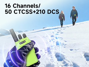 16 memory channel rechargeable walkie talkies 3 pack