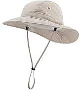 Home Prefer Summer UPF 50+ Men's Bucket Sun Hat Wide Brim Fishing Hat Safari Hat