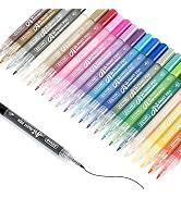 ZEYAR Acrylic Paint Pens, Extra Fine, 24 Colors, Permanent & Waterproof Ink, AP Certified, Works ...
