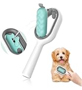 Petgravity Hair Brush, Self Cleaning Slicker Brushes for Dogs Cats, Gently Removes Loose Undercoa...