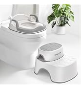 Maliton Baby Potty Training Seat with Step Stool, Toddler Toilet Seat for Boys Girls, Anti-Slip T...