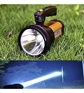 ODEAR Super Bright Torch Searchlight Handheld Portable LED Spotlight USB Rechargeable Multi-Funct...