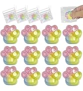 12 Packs Taba Squishy Toys Mini Cat Paw with Keychains Squeeze Squishy Fidget Toys, Fidgets for C...