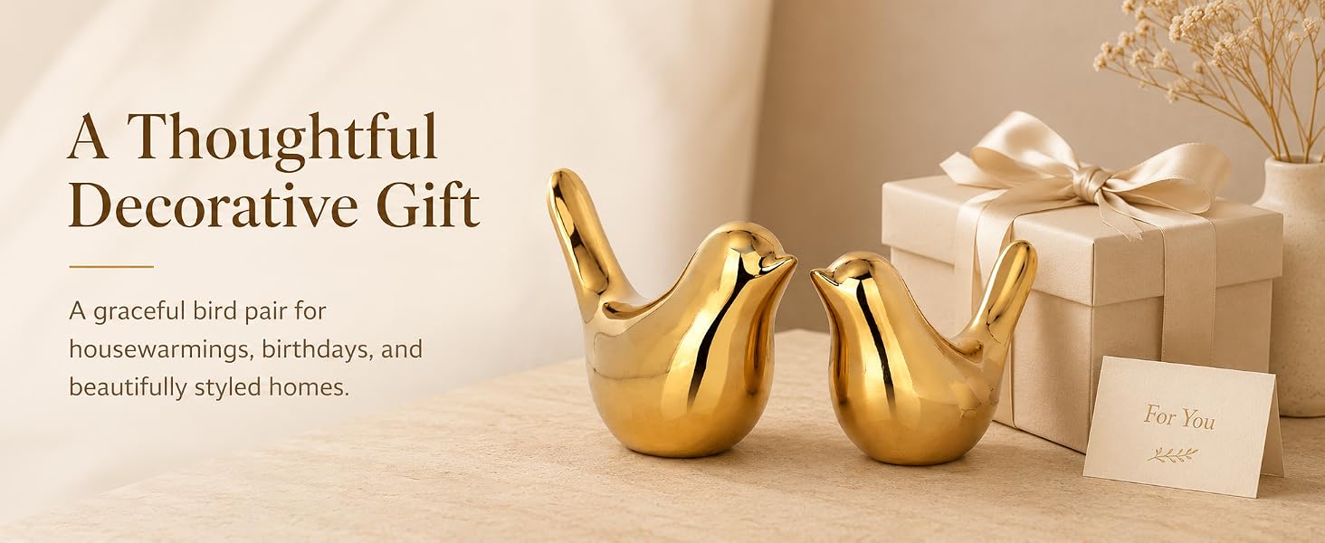 Giftable Gold Bird Decor for the Home