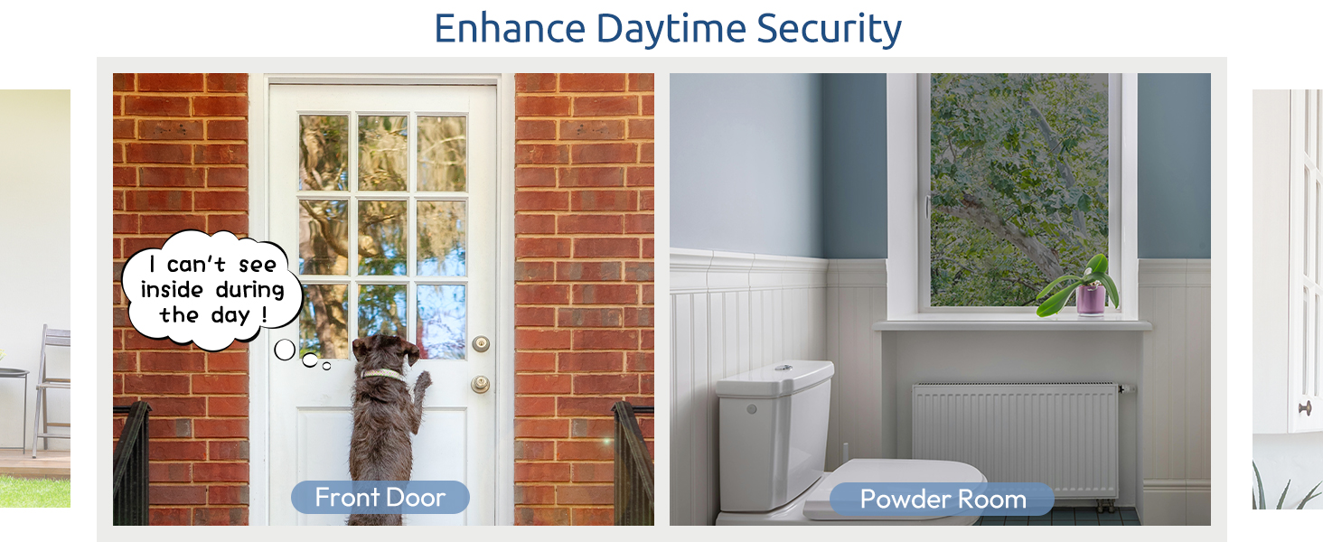 privacy window film front door bathroom powder room