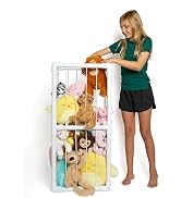 Lilly's Love Stuffed Animal Plushie Playhouse - Standing Storage Organizer Display | Made from Fu...