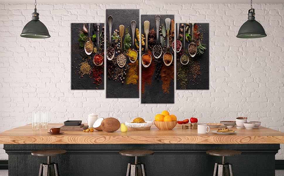 Spice Kitchen Picture Canvas Wall Art