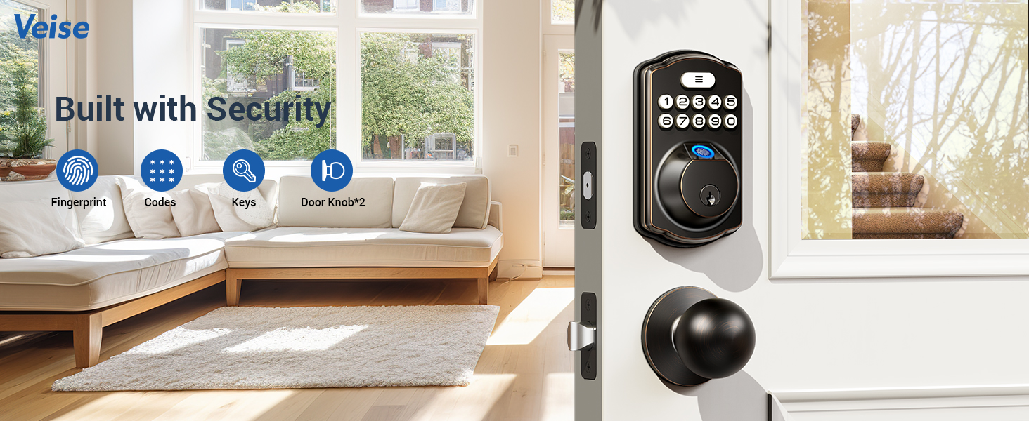 keyless entry door lock for front door