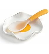 Miamolo Cute Spoon Rest for Stove Top, Ceramic Egg Spoon Holder for Kitchen Counter Spatula Holde...