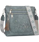 KITEVIUN Medium Crossbody Bags for Women, Butterfly Cut-out Sparkling Shoulder Handbag, Crossbody...