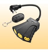 DEWENWILS Outdoor Remote Control Outlet, Wireless Remote Outlet Power Switch, Weatherproof 15 A H...