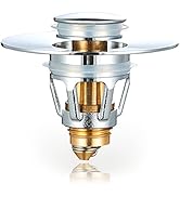 Bathroom Sink Stopper, Pop Up Drain Stopper for Bathroom Sink, Universal Sink Strainer Plug 1.02~...