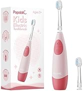 Papablic Kids Electric Toothbrush for Ages 5+ Children Girls and Boys, USB Rechargeable with Smar...
