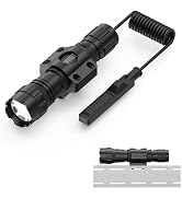 Feyachi FL22 Tactical Flashlight 1200 Lumens LED Light M Lock Rail Mount Ar Flashlight with Press...