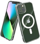 leChivée for iPhone 13 Mag Safe Case, iPhone 13 Clear Case with Magnetic Anti-Yellowing Scratch S...