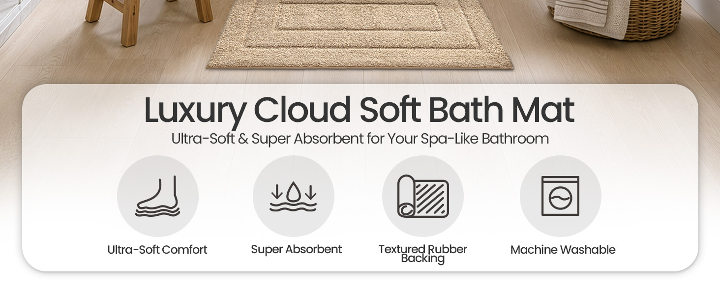 soft bath rug