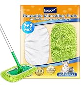KEEPOW Reusable Dry Sweeping Cloths Compatible with Swiffer Sweeper, Wet Mopping Cloths Washable ...