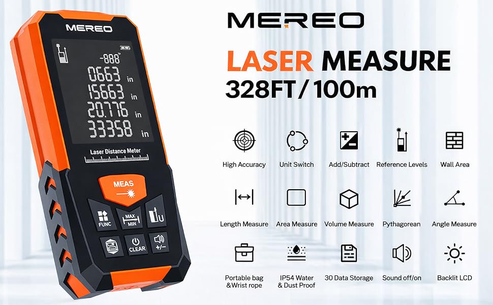 laser measure 100m