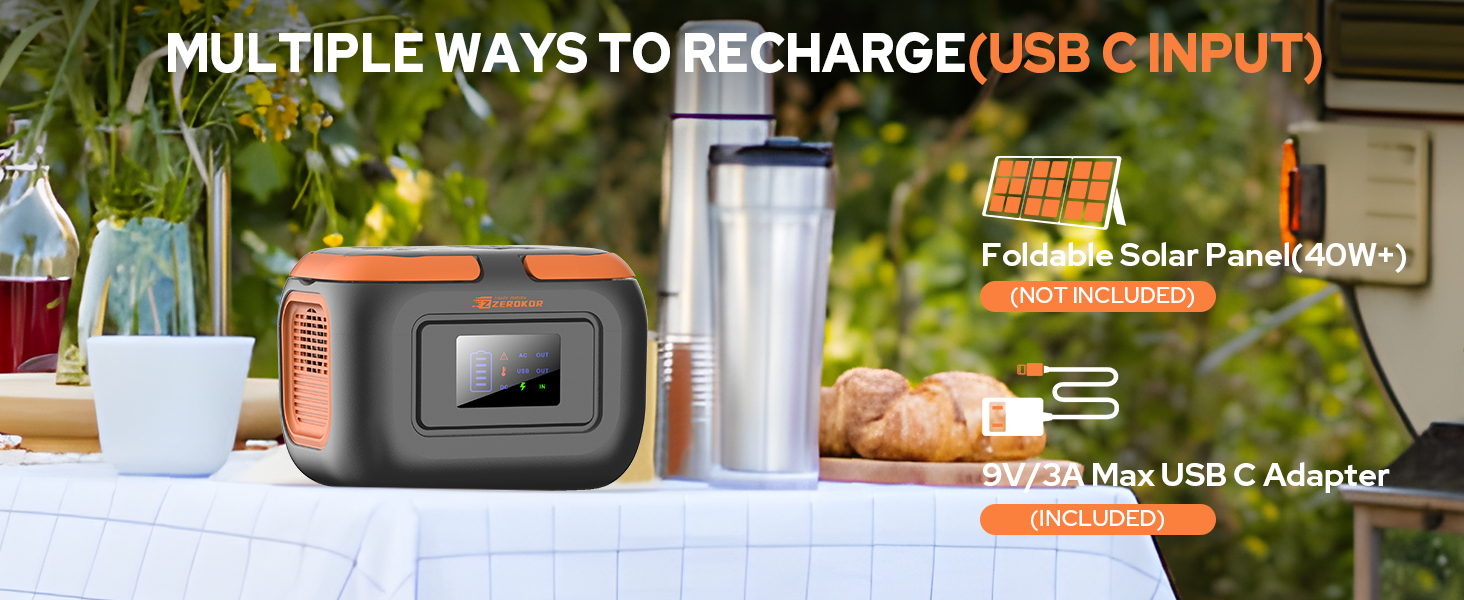 Multiple Ways to Recharge USB C