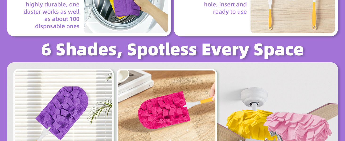 Reusable fleece dusters
