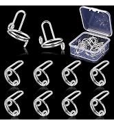 10PCS Nail Rings (No Adhesive), Wudu Nail Rings for Acrylic Nails & Press on Nails, Adjustable Fi...