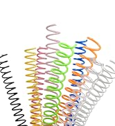 Rayson SR31286BK Spiral Binding Coil 1-1/8 inch Black Coil bindings Ring 3:1 Pitch - 36 Loops, 50...
