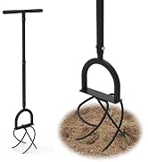 Hand Tiller Garden Claw Twist Tiller Cultivator Tiller Soil Loosener Lawn Aerator, Rototiller, fo...