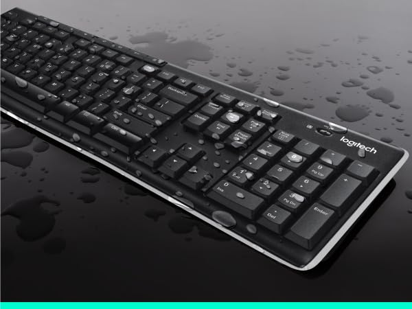 Logitech K270 Wireless Keyboard for Windows, 2.4 GHz Wireless, Full-Size, Number Pad