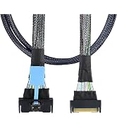 Chenyang PCI-E 5.0 Mini Cool Edge IO MCIO STR SFF-8654 PCI-E Slimline SAS 8i 74Pin Male to SFF-86...