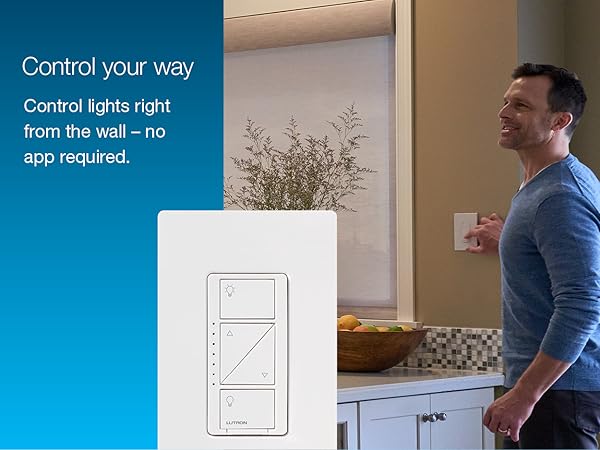 smart dimmer control of lights