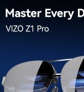 TOZO VIZO Z1 Pro AR Glasses with 160" OLED Display, 120Hz, Full HD 2D & 3D, 6000 nits Brightness,...